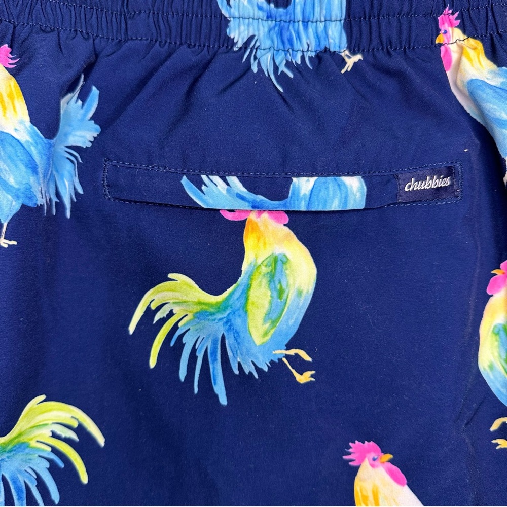 Chubbies Classic Stretch Swim Trunks – XXX-Large Men’s Chicken/Rooster Print - Picture 8 of 9